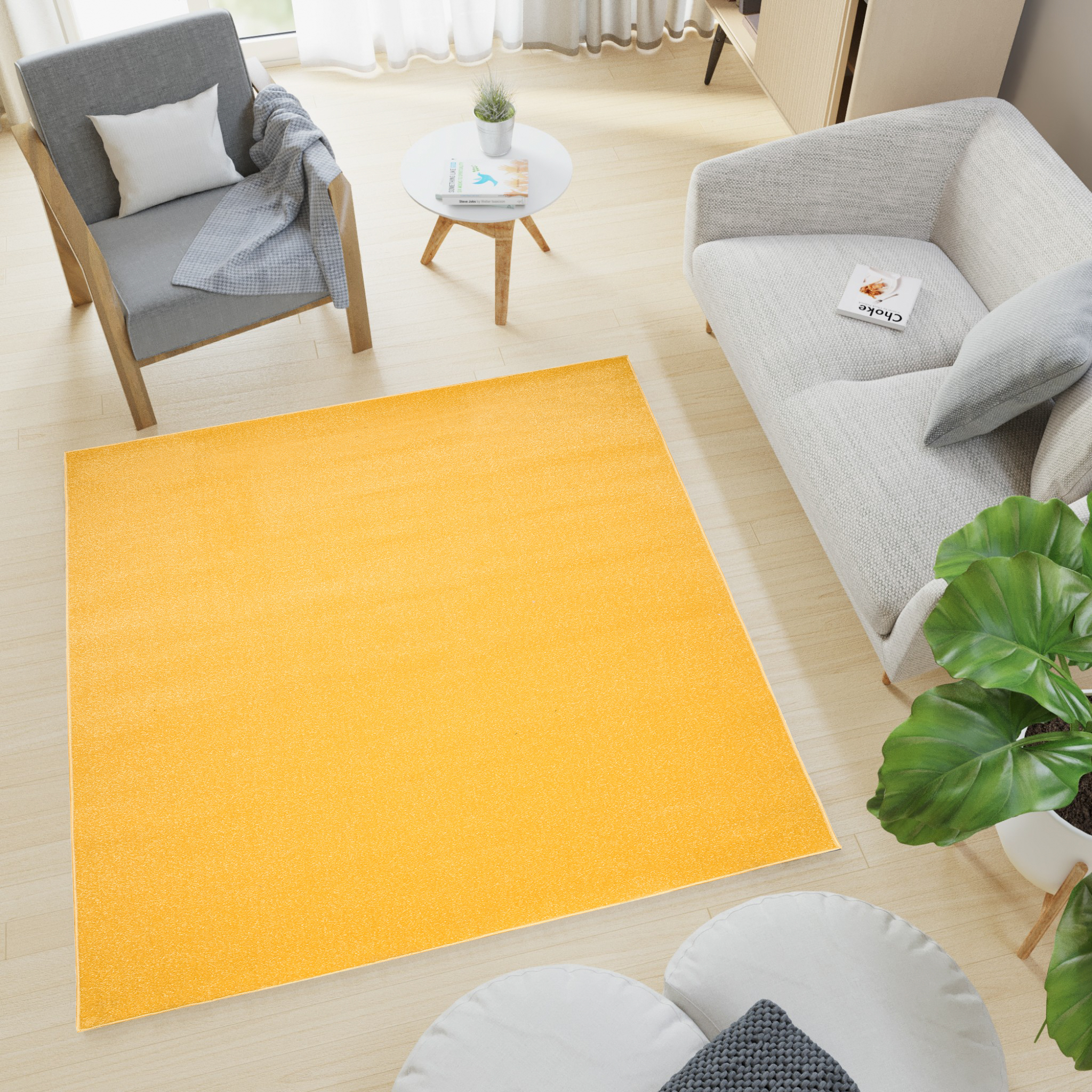 Koberec  6365A YELLOW MONO GNH  - Moderný koberec
