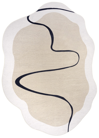 Moderner Teppich Hj-Bbk12 Wisp Bbk - beige, beżowy