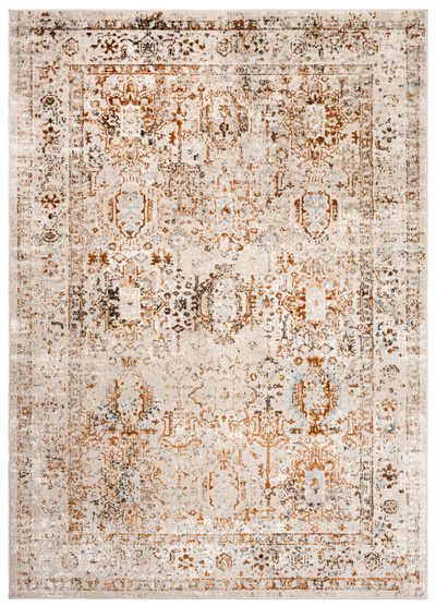 Tapis D168L /L_ Retro - niebieski, biały