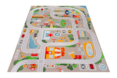 Szőnyeg KIDS-46 BEIGE SNOOKI KIDS - Gyermekszőnyeg