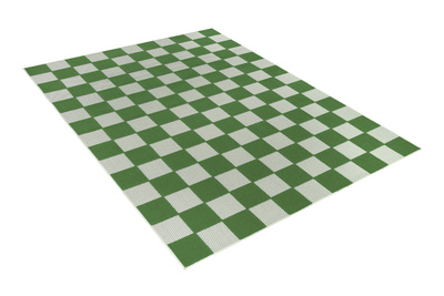 Tappeto  UM27E CREAM GREEN CHECKER GJD  - Tappeto a corda