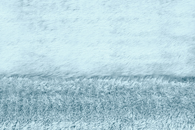 Dywan  FOAM SQ-BB BABY BLUE FLUFFIN SQUARE  - Dywan shaggy