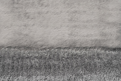 Dywan  FOAM SQ-LG DARK GRAY FLUFFIN SQUARE  - Dywan shaggy