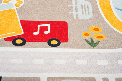 Szőnyeg KIDS-46 BEIGE SNOOKI KIDS - Gyermekszőnyeg