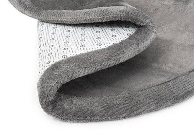 Covor  FOAM R-LG DARK GRAY FLUFFIN ROUND  - Covor Shaggy