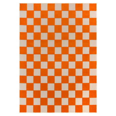 Tappeto  UM27B CREAM ORANGE CHECKER GJD  - Tappeto a corda