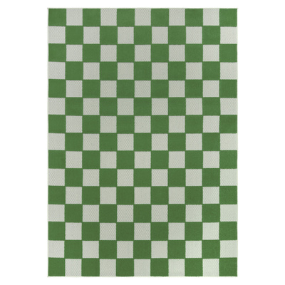 Tappeto  UM27E CREAM GREEN CHECKER GJD  - Tappeto a corda