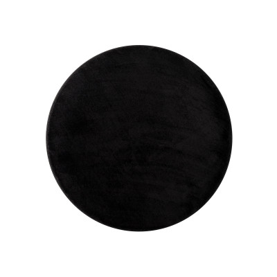 Koberec  9000 BLACK CUDDLE ROUND  - Huňaté koberce