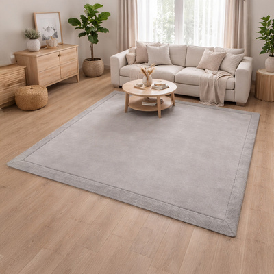 Dywan  FOAM SQ-LG LIGHT GRAY FLUFFIN SQUARE  - Dywan shaggy