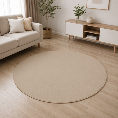 Koberec  RABBIT R-B BEIGE LUMI ROUND 