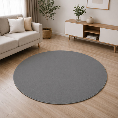 Koberec  RABBIT R-DG DARK GRAY LUMI ROUND 