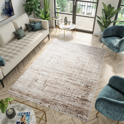 Koberec  D175E WHITE/VIZON PORTLAND  - Moderný koberec
