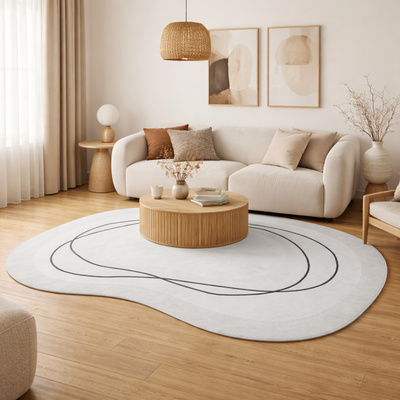 Dywan Nowoczesny Hj-Bbk14  Wisp Bbk - biały