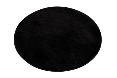 Koberec  9000 BLACK CUDDLE ROUND  - Huňatý koberec
