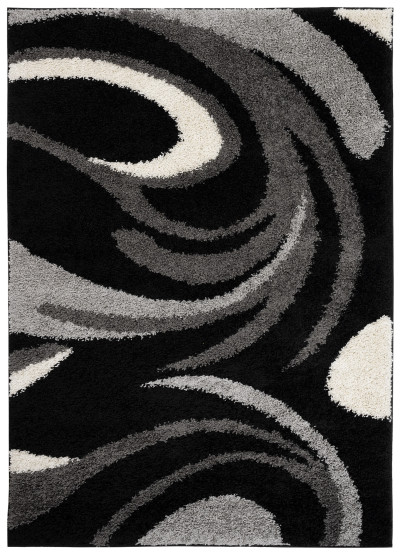 Huňatý koberec 7229A BLACK / K.FUME DELHI SFI