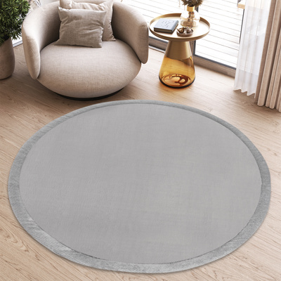 Covor  FOAM R-LG LIGHT GRAY FLUFFIN ROUND  - Covor Shaggy