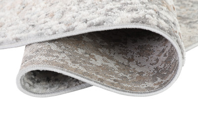 Килим  D711A WHITE VIZON VALLEY ROUND  - Сучасний килим