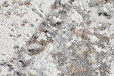 Koberec  D711A WHITE VIZON VALLEY ROUND  - Moderný koberec