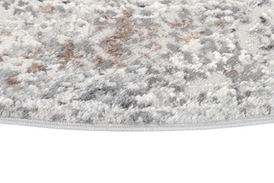 Килим  D711A WHITE VIZON VALLEY ROUND  - Сучасний килим